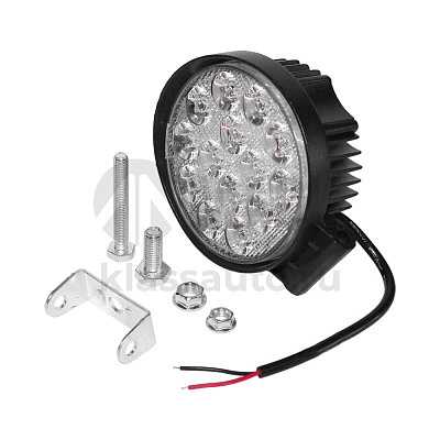 Фара противотуманная OFF-Road (Круглая,14 диодов, направленный свет) 12/24V 27W (115х42х125) 