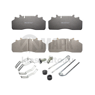 Колодки дисковые 29126 (29159) с установочным комплектом (210.5x93x30) SAF Wabco КамАЗ 4308 (TRU)
