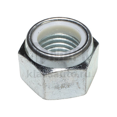 Гайка стремянки М24х3 с нейлоновым кольцом H=24 SW36 (TrailerParts)